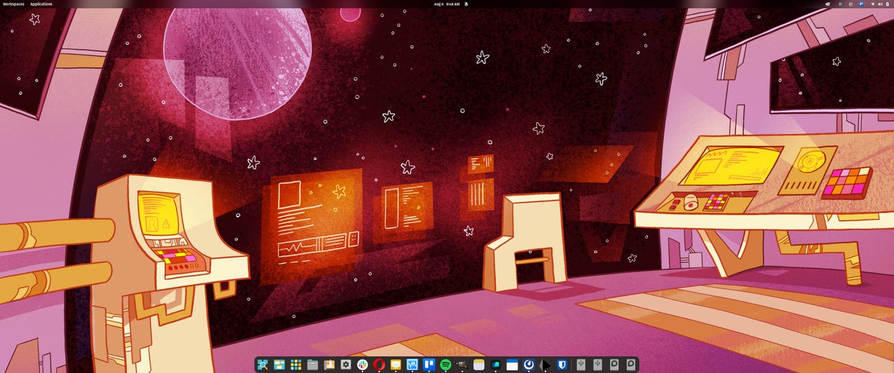 The Pop!_OS desktop.